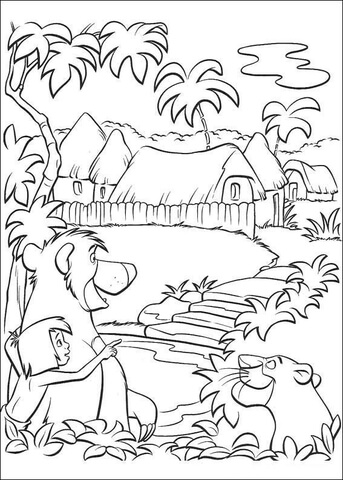 They Want To Go To Indian Place  Coloring Page